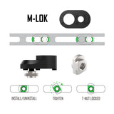 M-LOK Lightweight QD Sling Swivel Mount(1.25'' QD Swivel is Included)