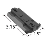 ARCA Rail for Rifle, ARCA-Swiss Plate for Rifle Tripod Shooting (for MLok)