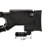 Height Adjustable Picatinny Precision Monopod, 3-3/4 inch to 4-3/4 inch