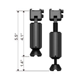 Height Adjustable Picatinny Precision Monopod, 4.1'' to 5.5''