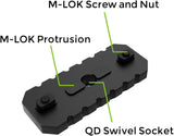 Exterior Forend Weights Pair Compatible for MLok Chassis - 0.375 Lbs each,0.75 Lbs total, Black